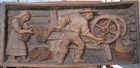 Józef Steliga 1904 - 1980 Wood Relief