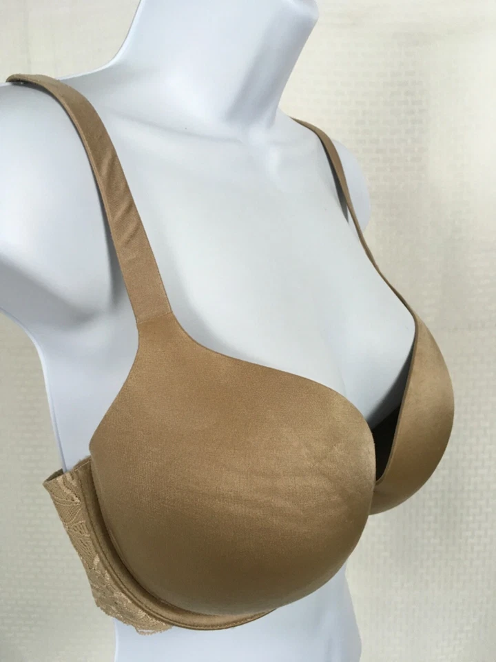 DonnaKaran Intimates Womens Bra Size 34DD Beige Removable Pads Underwire Push Up - Image 2 of 4