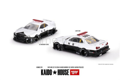 Kaido House x MINI GT 1:64 scale Skyline GT-R R34 (V2 Aero) Model