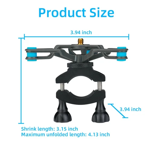 Bicycle Shock Absorber Mount Bracket Universal Bike Holder For Insta360 Camera - Picture 6 of 17