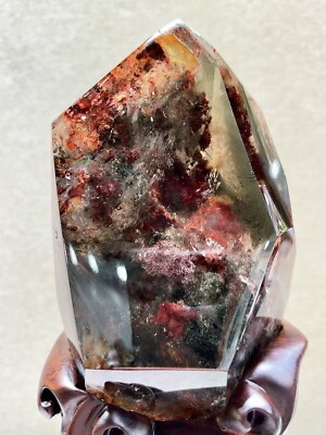 4.5LBTop Rare Natural colorful ghost phantom Quartz Mineral specimen Crystal+st
