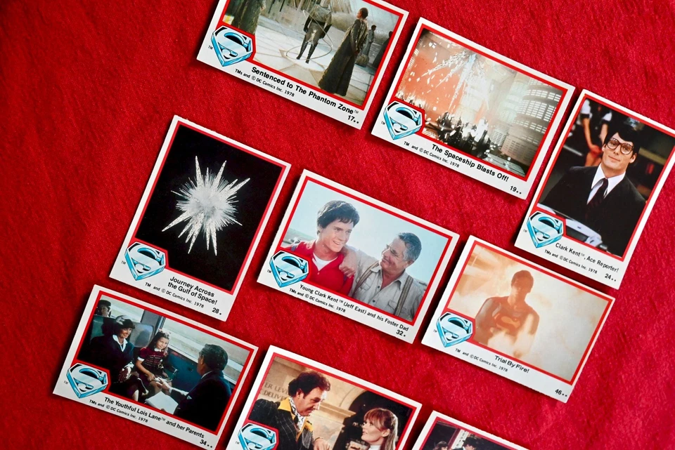 Job Lot Bundle 12 x Topps SUPERMAN Gum Cards #24, 43, 49 - White 1st Series 1978 - Image 3 of 4