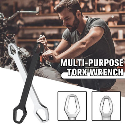 Universal Torx Wrench Double-head Self-tightening Adjustable Wrenches Kit 8-22mm