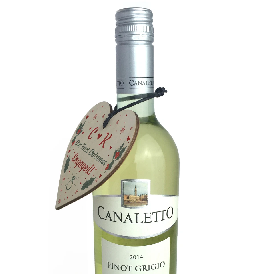 Handmade 1st Christmas Engaged Personalised Heart Engagement Party Decoration - Image 4 of 4