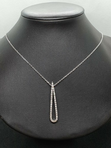 Collier Modulable En Argent 925 Avec Strass – Occasion Rare Et Élégant