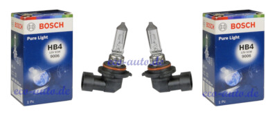 2x BOSCH Pure Light HB4 12V 51W für TOYOTA AVENSIS CAMRY CELICA COROLLA