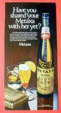 1979 Metaxa Greece Greek Liqueur photo vintage print ad Fleischmann Share w/ Her