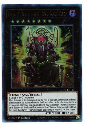 Yu-Gi-Oh Card: D/D/D Duo-Dawn King Kali Yuga GFP2-EN142 1st Edition Ultra! NM