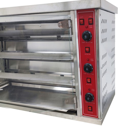 3 Rolls Vertical Electric Rotisserie Chicken Oven 220V Temperature Adjustable - Picture 17 of 24