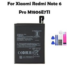New BN48 Battery Replacement For Xiaomi Redmi Note 6 Pro M1806E7TI 4000mAh Tool