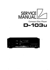Service Manuel D'Instructions pour Luxman D-103 U