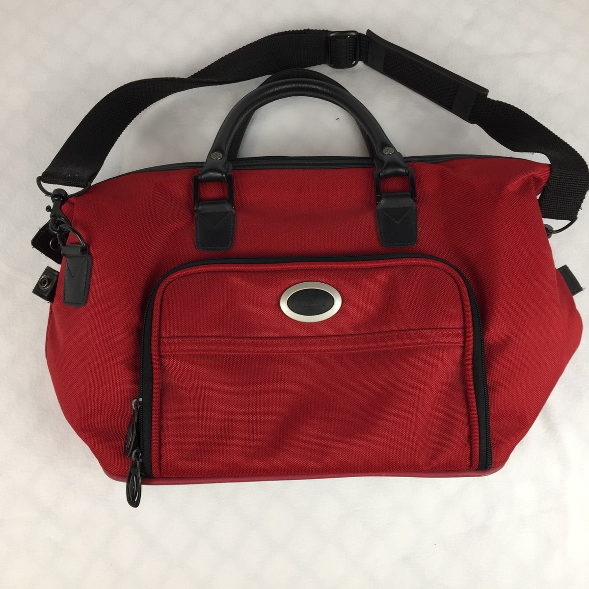 Atlantic Travel Bag Luggage Shoulder Tote Lock With Keys Red