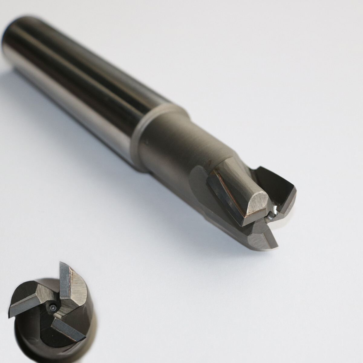 Set 5 Frese Coniche CNC Per Legno - Raggio 0,25mm Gambo 1/8'' TiAlN