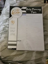 NEW!!!The All Glam Planner (40 Sheets) Daily Planning Paper Medium 7 x 9.5 in