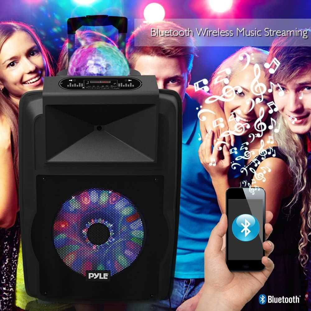 Wireless Portable PA Speaker System - 700 W Battery Powered Rechargeable Sound S