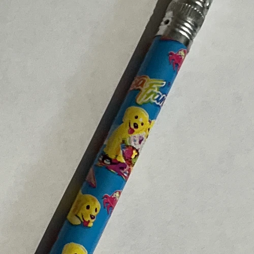 Vintage New Lisa Frank Pencil Casey Candy Beach Ice Cream Starfish Snail Golden