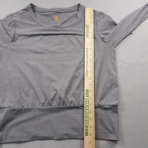 Lucy Shirt Pullover Womens Size Small Gray Thumbholes Gym Run Yoga Long Sleeve - Picture 7 of 9