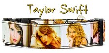 Taylor Swift dog collar Handmade adjustable buckle 1"wide or leash  Country Pop