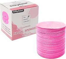 60Count Compressed Facial Sponges for Facial Cleansing  Makeup  Mask Removal  Spa