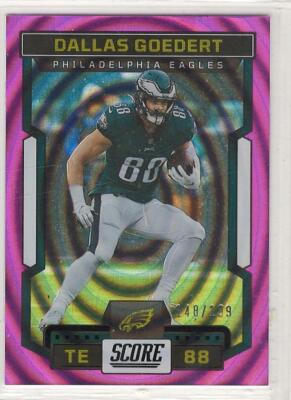 Dallas Goedert 2023 Score Pink Ellipse parallel #247 Philadelphia Eagles #d /199