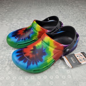 bistro graphic clog tie dye