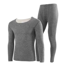 Men's Cotton Thermal Underwear Sets Top Comfortable Warm Base Layer