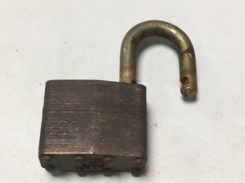 Vintage Master Lock No 5 Short Shackle w/ Original Matching Numbers Key A103 - Picture 11 of 12