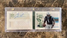 Can Newton autograph Jersey panini playbook card #4/10