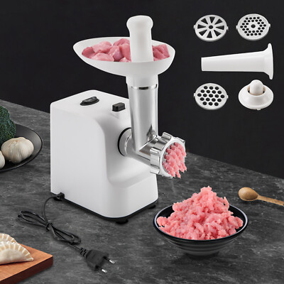 1000W MG-S1 Fleischwolf Elektrischer für Fleisch mit Aufsätzen Wurstmacher Weiß