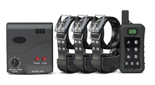 3 Dog bark shock collar electric fence system remote waterproof wireless fencing