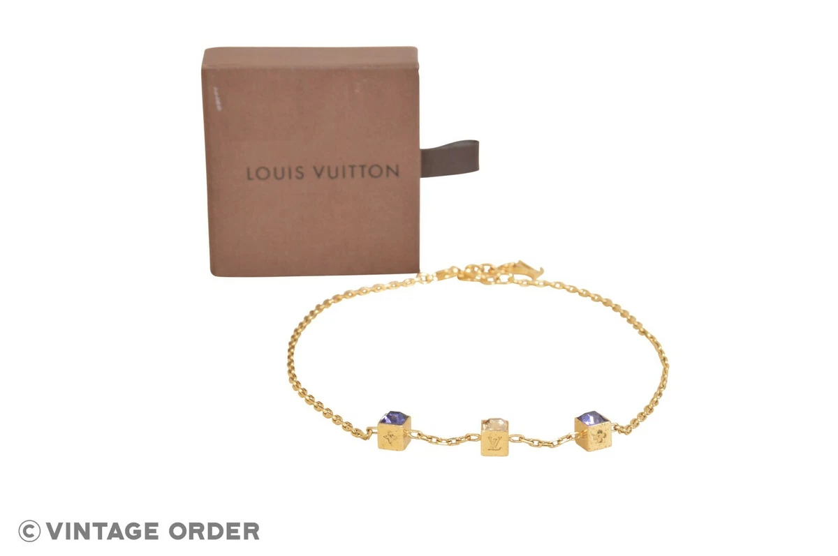 Louis vuitton outlet gold plated bracelet