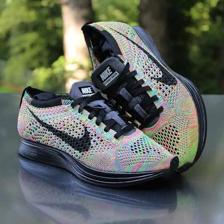 Nike Flyknit Racer Multicolor Grey Tongue 2016 Men's 5.5 526628-004 | eBay