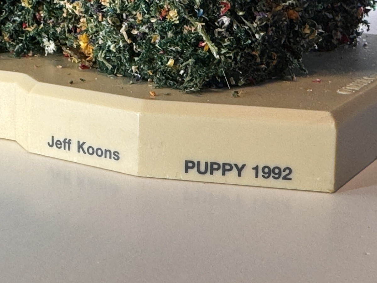 Rare Peluche Jeff Koons Puppy 18cm – Musée Guggenheim Bilbao 1998 – Art Toy Collector