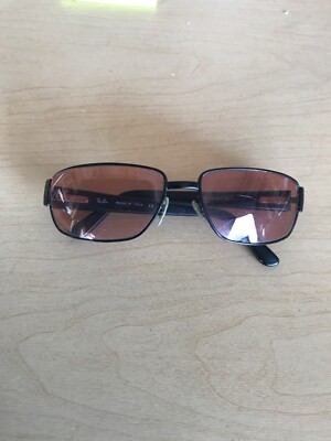 Ray-Ban RB3189 Leather II 58[]16  Brownish  Wrap Sunglasses