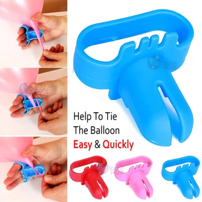 10 X Wedding Supplies Quick Balloons Knotter Knot Tying Balloon Tie Party Tools