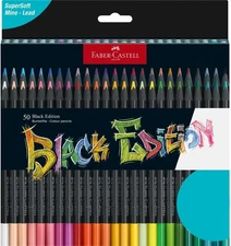 Black Edition Colored Pencils, Classic 1 Count (Pack of 50)