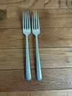 Set of 2 Towle Sterling Flatware, Rambler Rose, Salad Forks, 6 5/8 inches