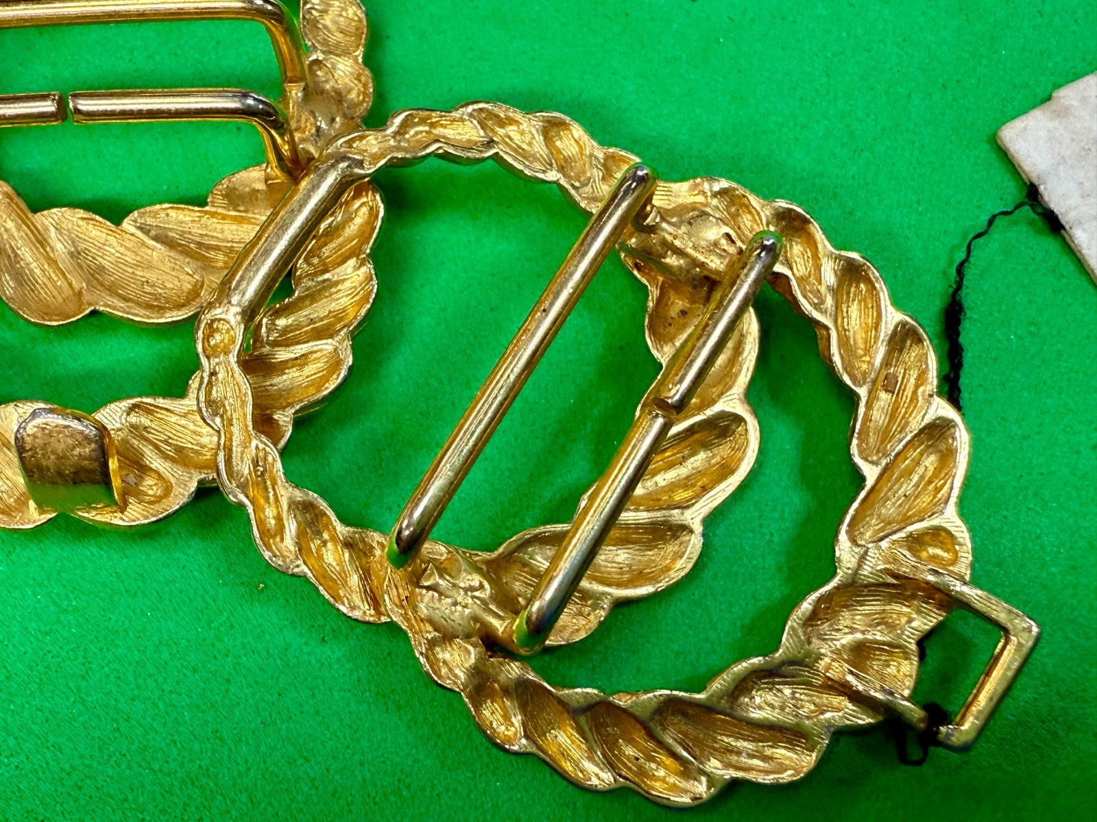 Twisted Rope Openwork Interlocking Two Piece Gold… - image 18