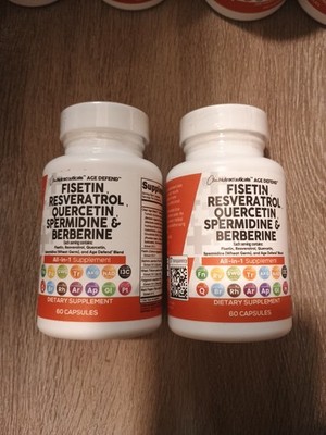 Clean Nutraceuticals Age Defend Fisetin Resveratrol Quercetin 60 Ct Exp 01/28