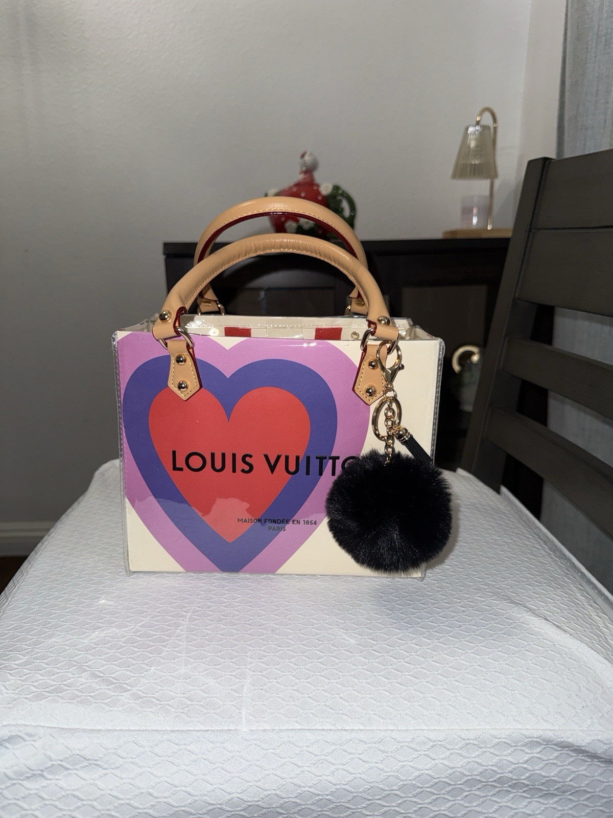 LV Multicolor shopping Heart Tote