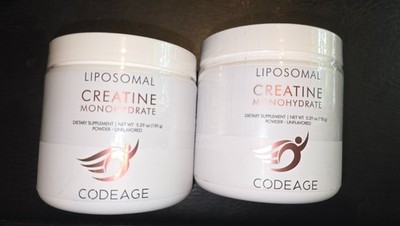 2 Pack CODEAGE Liposomal Creatine Monohydrate 30 Servings Powder Exp 03/27