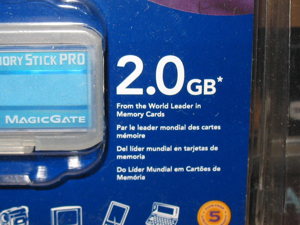 SanDisk Memory Stick Pro Magic Gate 2GB SDMSV-2048  Genuine Camera Memory Card - Image 3 of 3