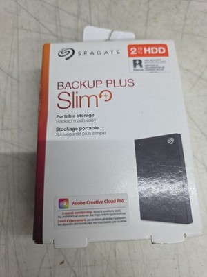 SEAGATE BACKUP PLUS SLIM PORTABLE 2TB HDD (STHN2000400) BRAND NEW SEALED