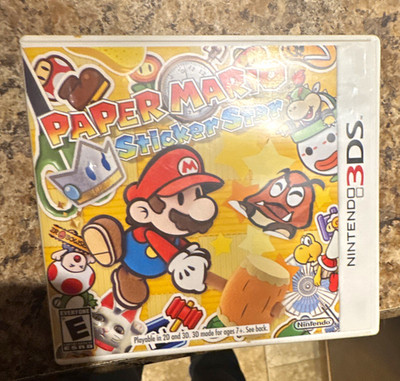 Nintendo Paper Mario: Sticker Star Nintendo 3DS Game w/ Manual - 2012 NTSC