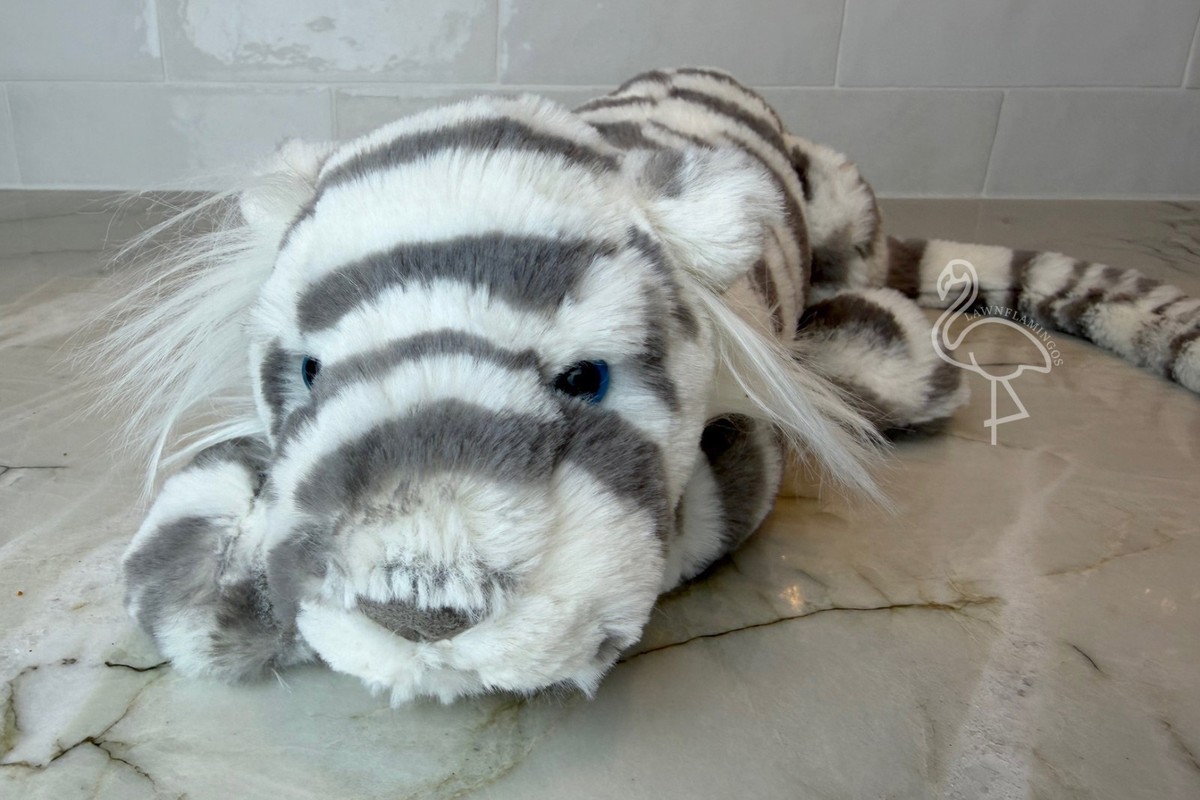 Jellycat Sacha Snow Tiger LITTLE Small - NWT New with Tags - White