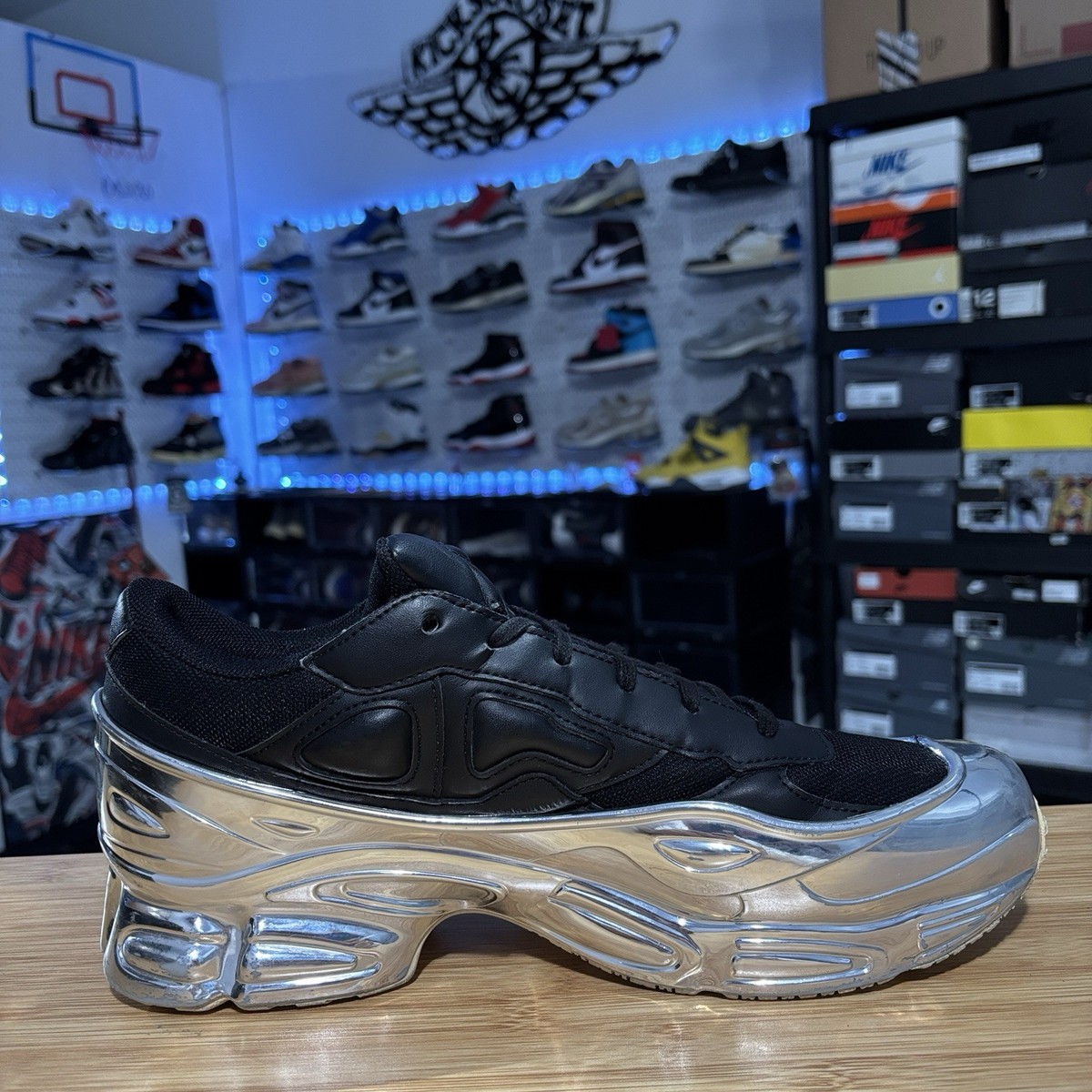 Adidas RAF SIMON OZWEEGO MENS BLACK MIRROR Size 11.5 Sneakers