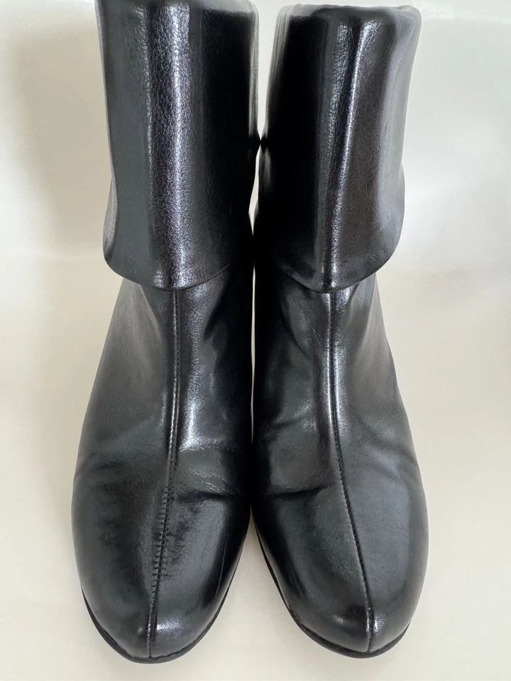 Botines Connie Adanna negros con puño plegable - Para mujer 9,5 M Foto 2 de 4