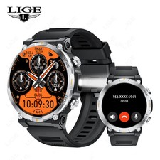 Smart Watch Military Tactical Men Sport Heart Rate Blood Oxygen Fitness Tracker