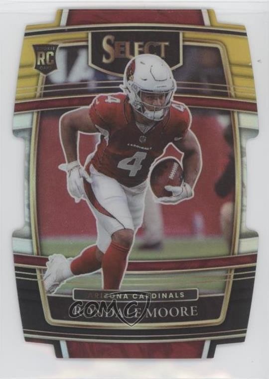 2021 Select Concourse Black & Gold Prizm Die-Cut Rondale Moore Rookie RC 01sb