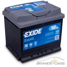 EXIDE AUTOBATTERIE 12V 50Ah STARTERBATTERIE 450A EB500 EXCELL 